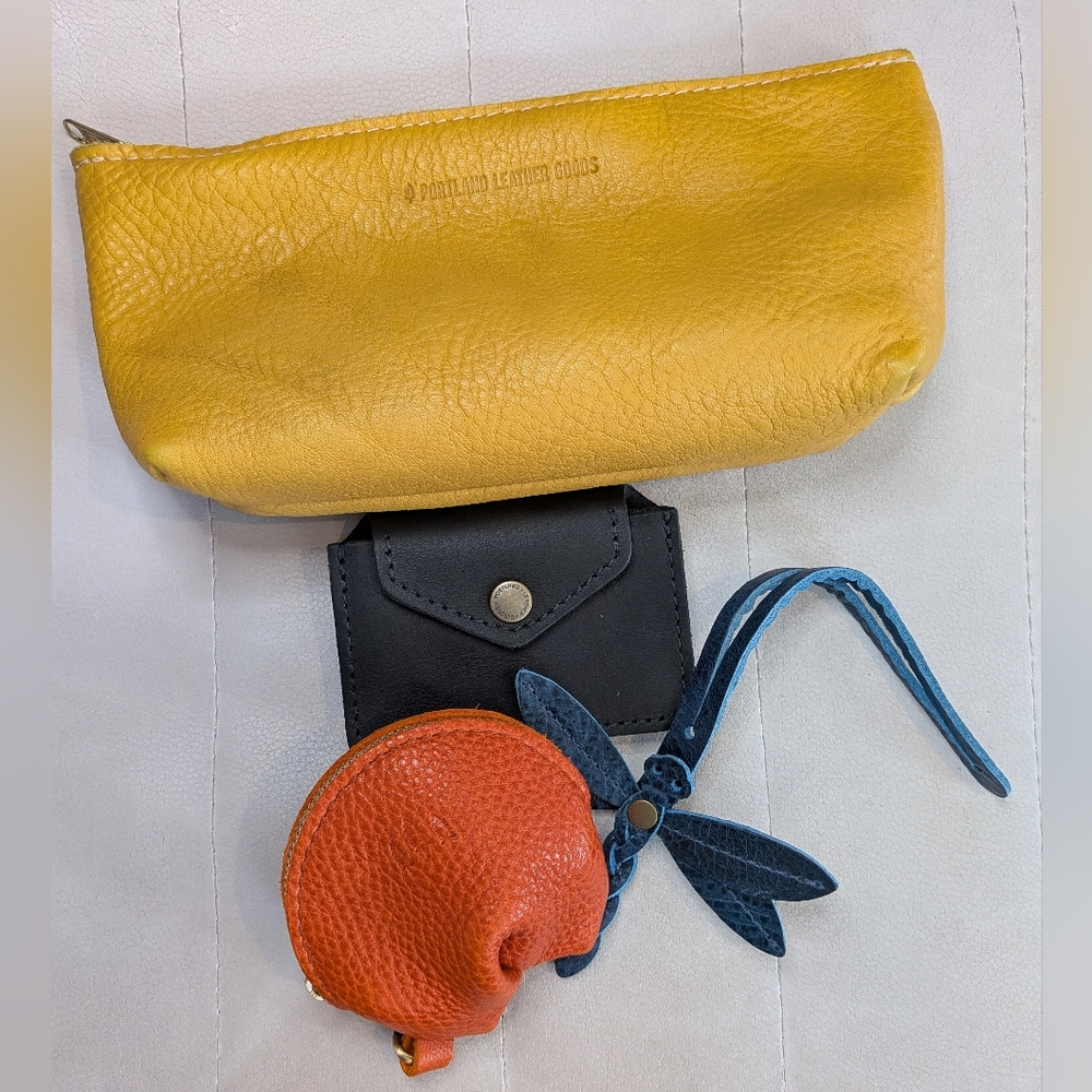 Collection Of Portland Leather Small Goods 🌻🖤🎏🩵